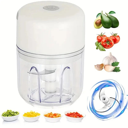 Portable Mini Wireless Electric Food Chopper
