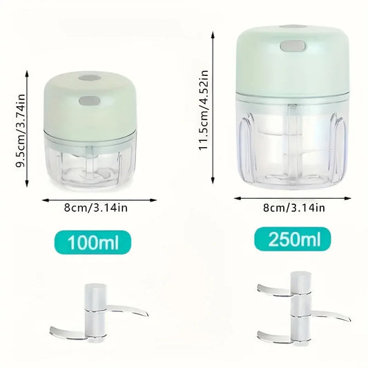 Portable Mini Wireless Electric Food Chopper