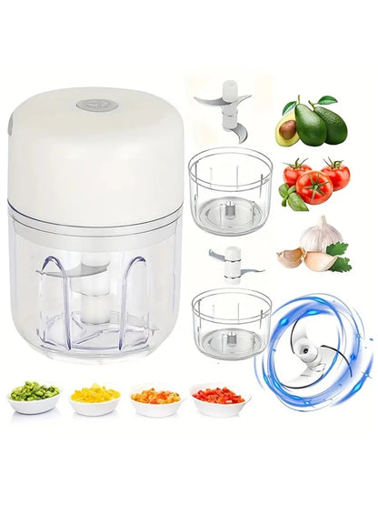 Portable Mini Wireless Electric Food Chopper
