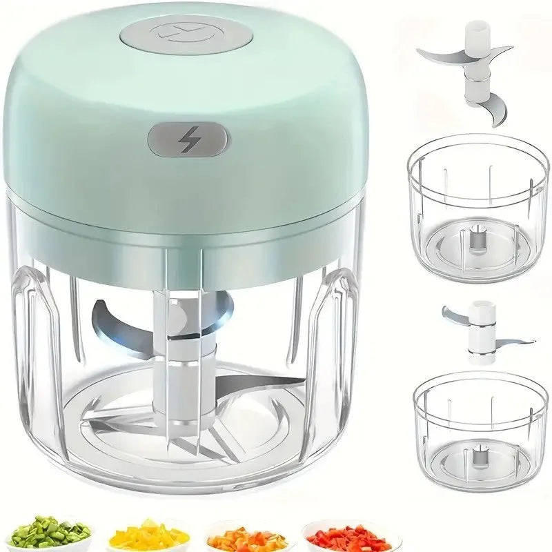 Portable Mini Wireless Electric Food Chopper