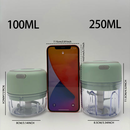 Portable Mini Wireless Electric Food Chopper