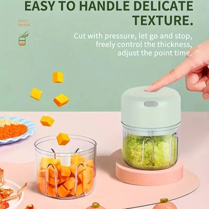 Portable Mini Wireless Electric Food Chopper